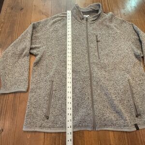 Ash & Erie‎ Fleece Jacket Mens 2XL Gray Heather Full Zip Coat